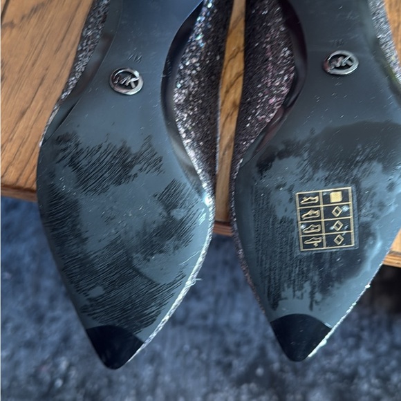 Michael Kors Glitter Heels - Silver and Black - Picture 2 of 3